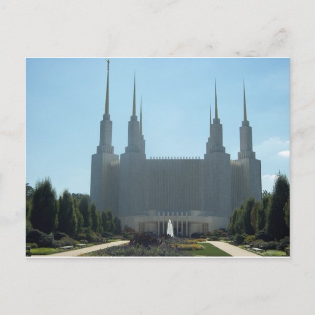 Washington Area Mormon Temple Vykort (Framsida)
