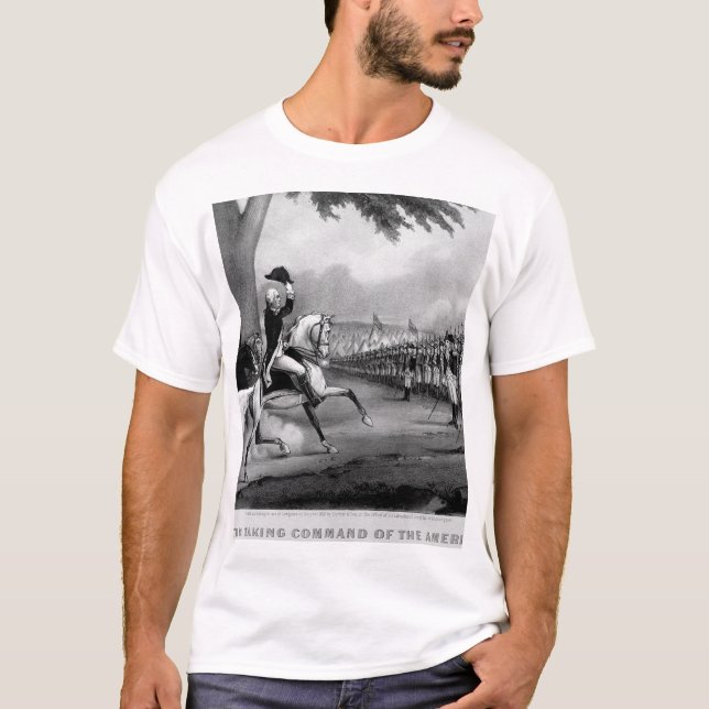 Washington att ta befaller of_War avbildar T-shirt (Framsida)