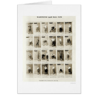 Washington Baseball Klubb 1887 Hälsningskort
