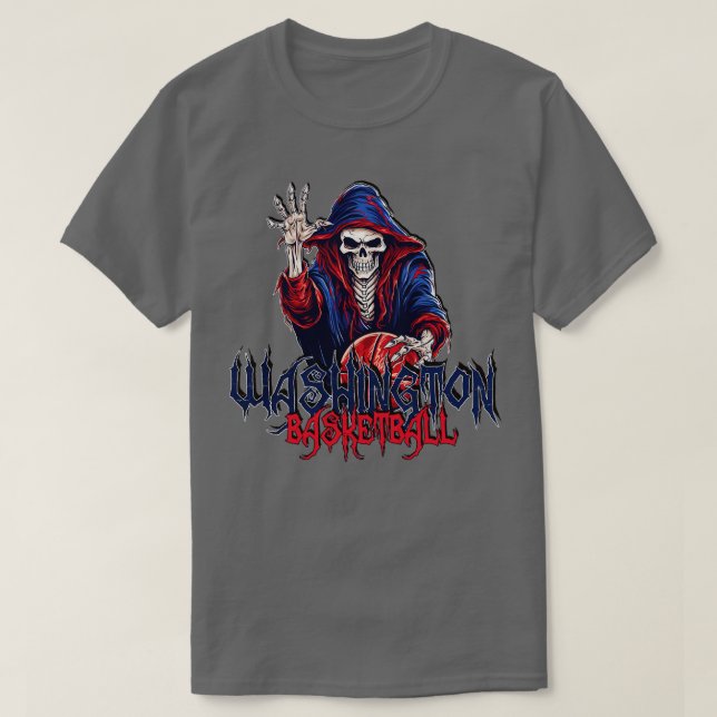Washington Basketball Halloween T Shirt (Design framsida)