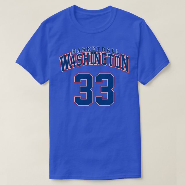 Washington Basketball Player nummer 6 T Shirt (Design framsida)