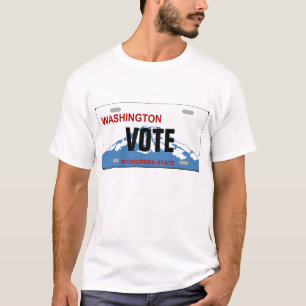 Washington beställnings- registreringsskyltTshirt Tee Shirt