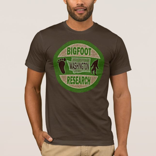Washington Bigfoot forskning T-shirt (Framsida)