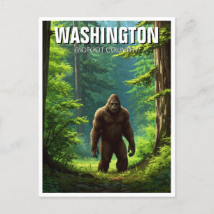 Washington Bigfoot land Vykort