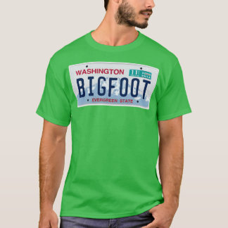 Washington Bigfoot-licensskylt T Shirt