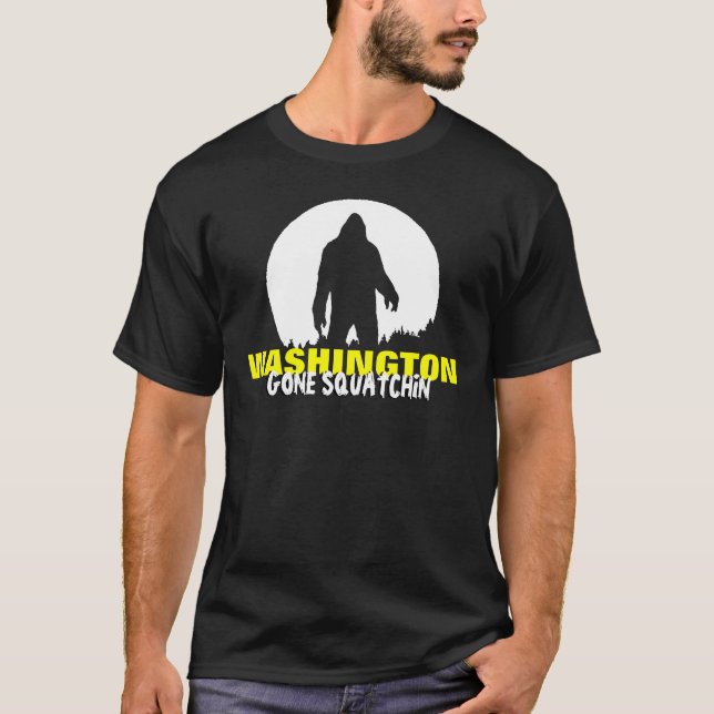 Washington Bigfoot T Shirt (Framsida)