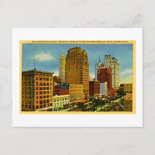 Washington Boulevard, Detroit, Michigan Vykort