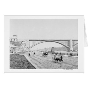 Washington Bridge och Speedway-fotot Hälsningskort