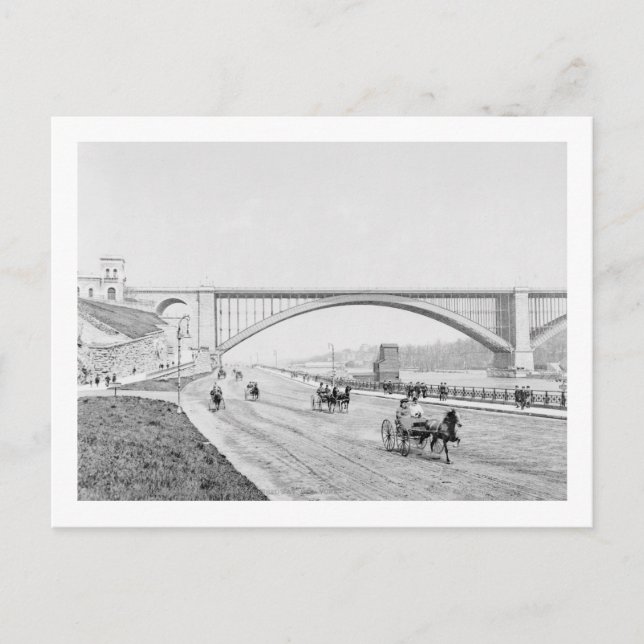 Washington Bridge och Speedway-fotot Vykort (Framsida)