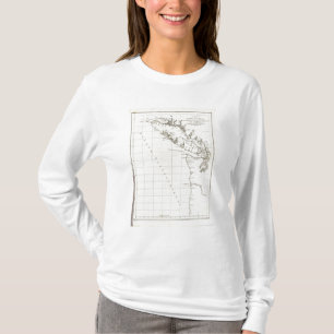 Washington British Columbia, Vancouver karta T-shirt