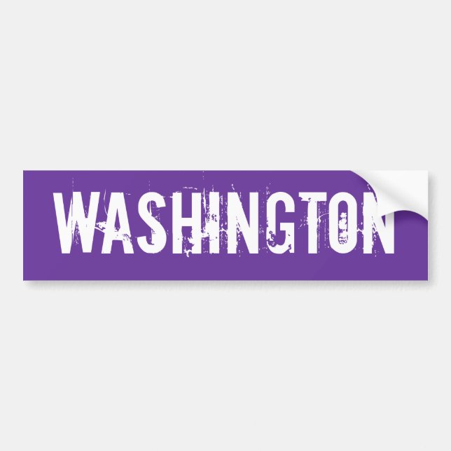 Washington Bumper Sticker Bildekal (Framsidan)