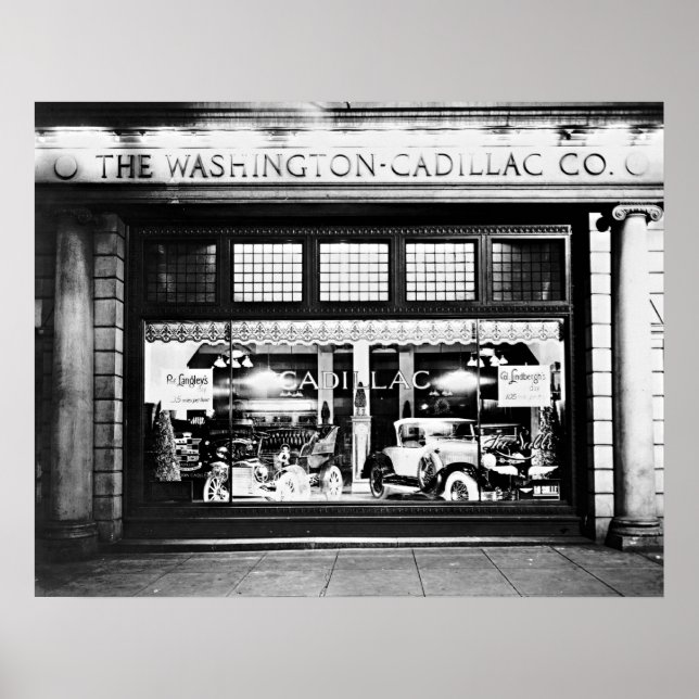 Washington Cadillac Company Showroom 1927 Poster (Framsidan)