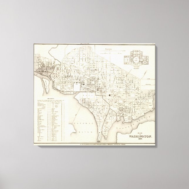 Washington Canvastryck (Framsida)