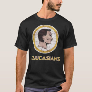 Washington Caucasians lustiga fotbollslag Perf T Shirt