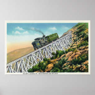Washington Cog Railway, Jacob Ladder Poster