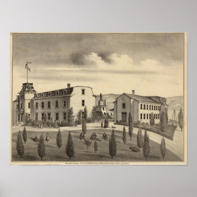 Washington College, Calif Poster (Framsidan)