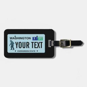 Washington Columbia Sasquatch License Plate Bagagebricka