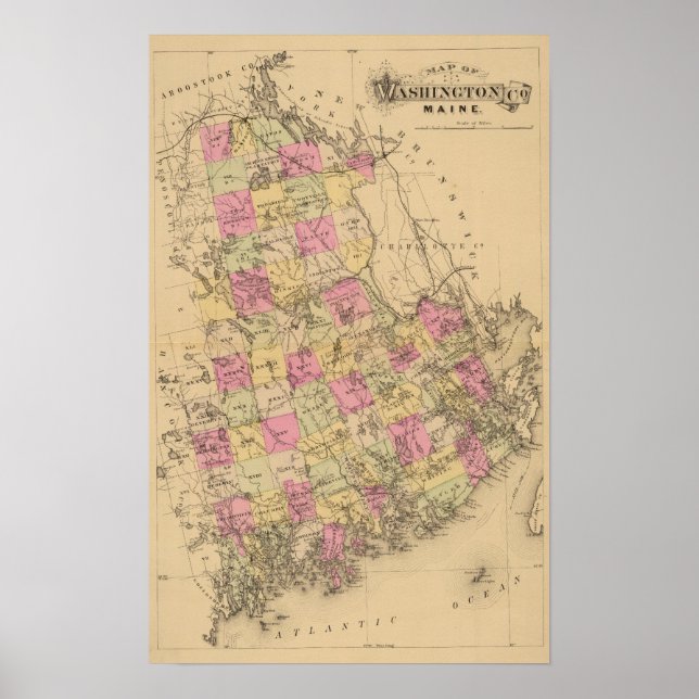 Washington County, Maine Poster (Framsidan)