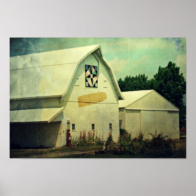Washington County Maj och Barn Quilt Barn Poster (Framsidan)
