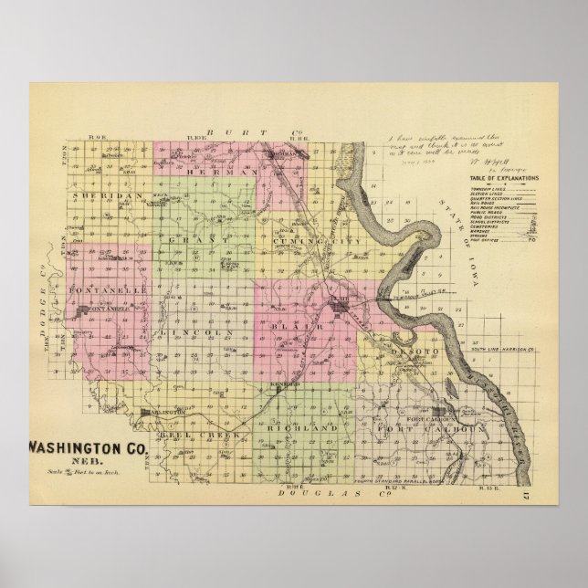 Washington County, Nebraska Poster (Framsidan)