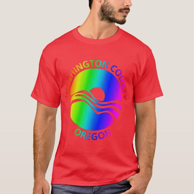 Washington County Pride T-shirt - Plocka din Färg (Framsida)