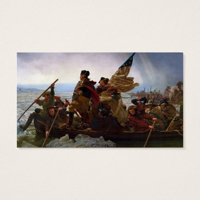 Washington Crossing Delaware Art Visitkort (Baksidan)