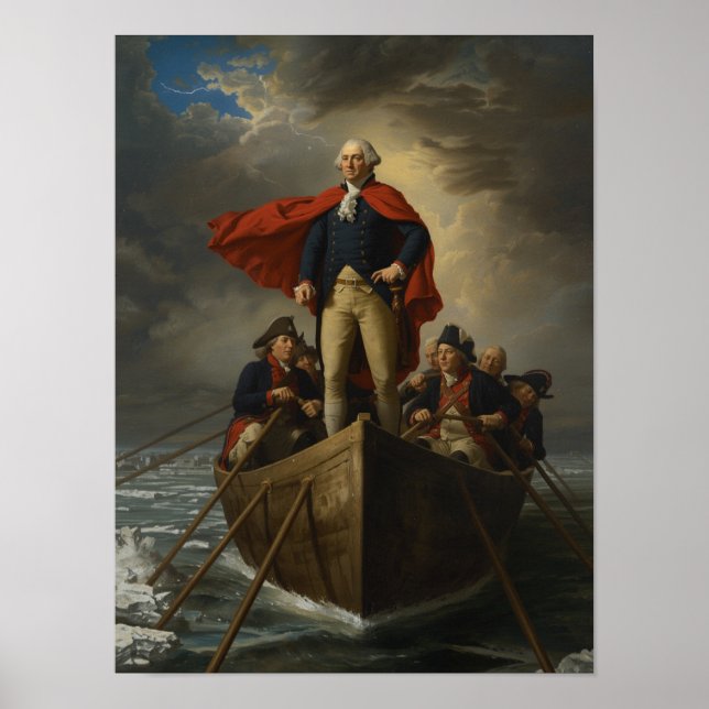 Washington Crossing the Delaware - 1776 Poster (Framsidan)