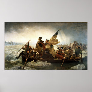 Washington Crossing the Delaware - 1851 Poster