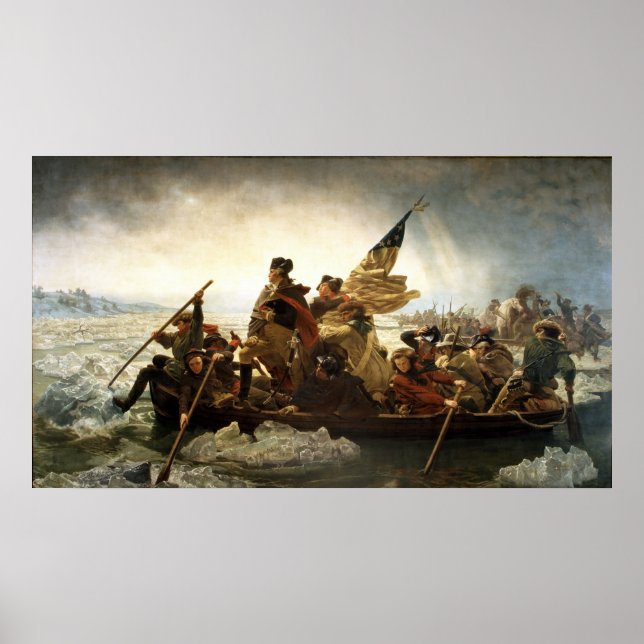 Washington Crossing the Delaware - 1851 Poster (Framsidan)