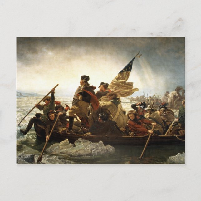 Washington Crossing the Delaware - 1851 Vykort (Framsida)