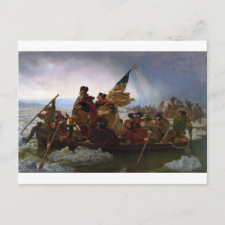 Washington Crossing the Delaware - Vintage US Art Vykort