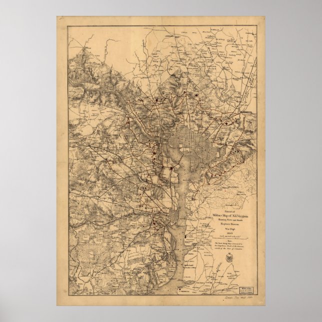 Washington D.C. - 1865 Poster (Framsidan)