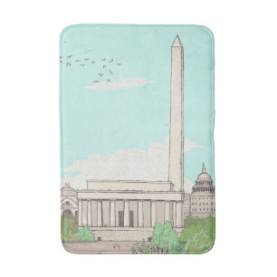 Washington D.C Capital of the USA Landmarks Badrumsmatta