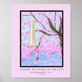 Washington, D.C./Cherry Blommar Print Poster