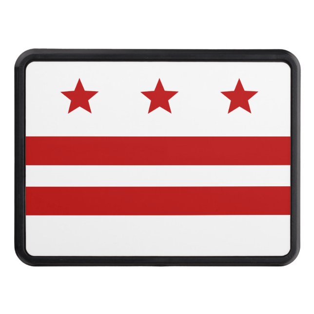 Washington D.C. City flagga Dragkroksskydd (Framsidan)