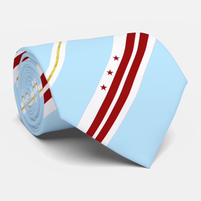 Washington D.C. city flagga Neck Tie Slips (Rullad)