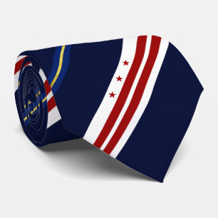 Washington D.C. city flagga Neck Tie Slips