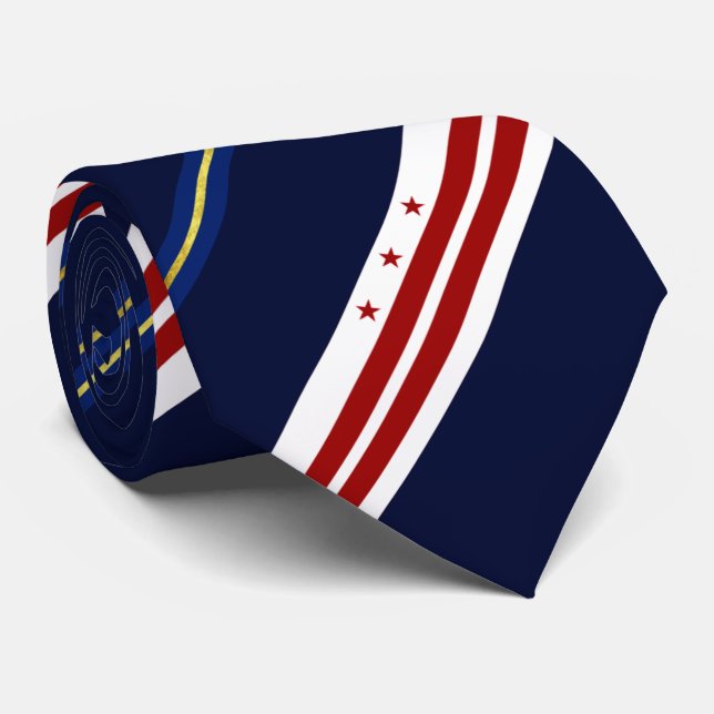 Washington D.C. city flagga Neck Tie Slips (Rullad)