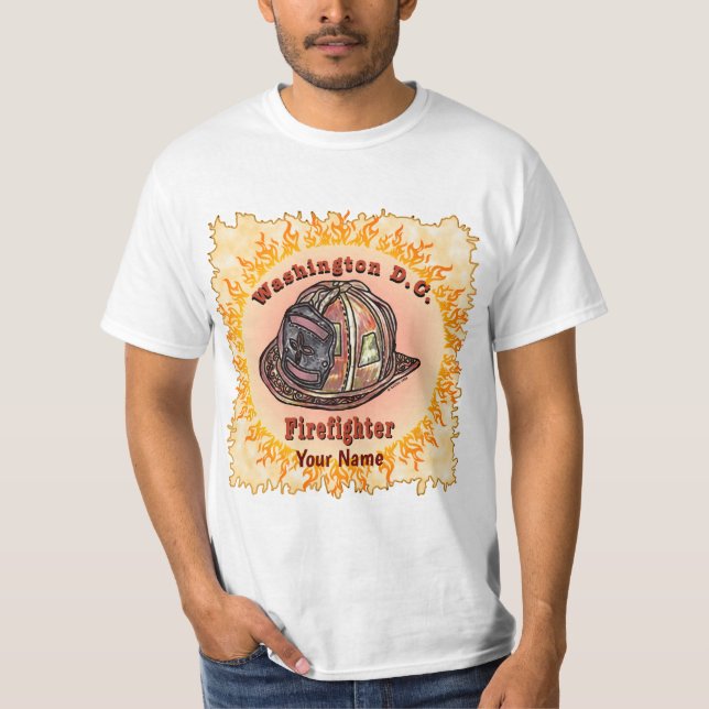 Washington D.C. Firefighter t-shirt (Framsida)