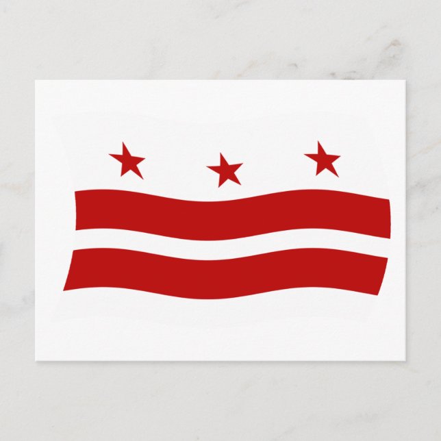 Washington D.C. Flagg Postkort Vykort (Framsida)