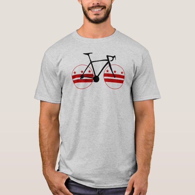 Washington D.C. Flagga Cycling T Shirt (Framsida)