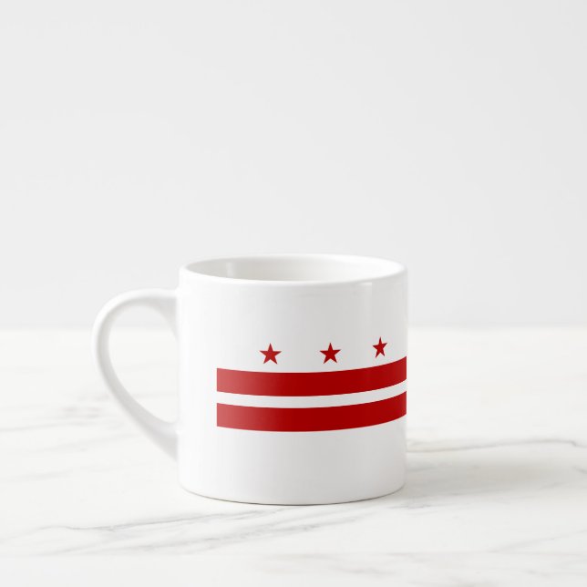 Washington D.C-flagga Espressomugg (Vänster)