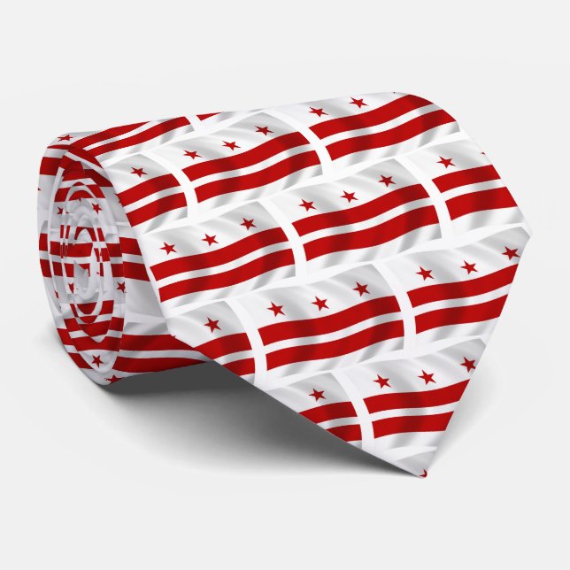 Washington D.C. Flagga Tie Slips (Rullad)