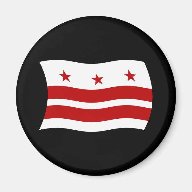 Washington D.C. Flaggmagnet Magnet (Framsidan)