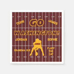 Washington D.C. Football Fläkt Pappersservett
