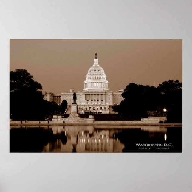 Washington D.C. - Huvudstad Poster (Framsidan)