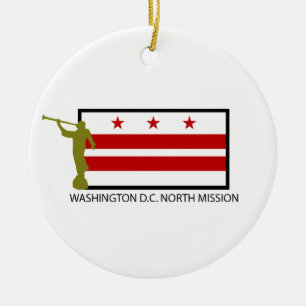 WASHINGTON D.C. NORD UPPDRAG LDS CTR JULGRANSPRYDNAD KERAMIK