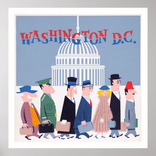 Washington D.C. Politikar Poster (Framsidan)