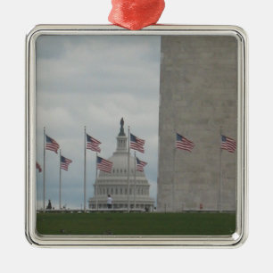 Washington D.C. Samlarprydnad Julgransprydnad Metall