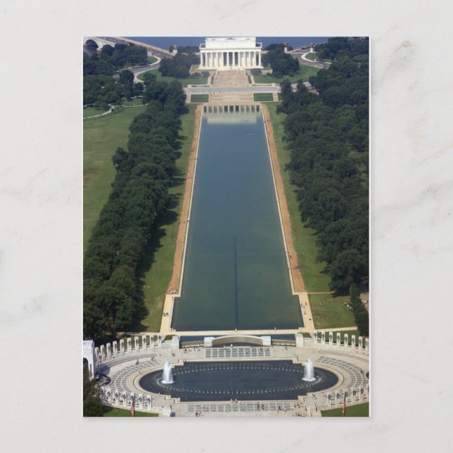 Washington D.C. - Se från Washington Monument Vykort (Framsida)